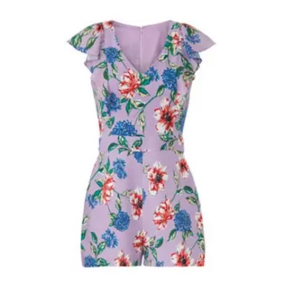 Parker Ana floral romper size 10 - Picture 1 of 13